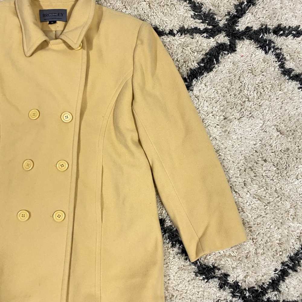 Bromley Collection Yellow Vintage Pea Coat - image 5