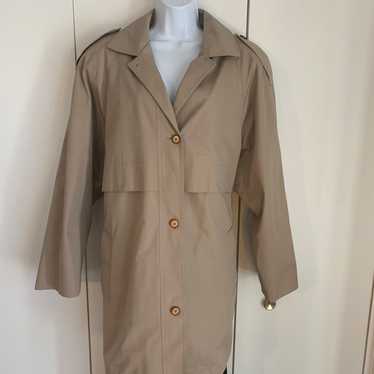 London Fog women’s tan 3/4 length trench coat siz… - image 1