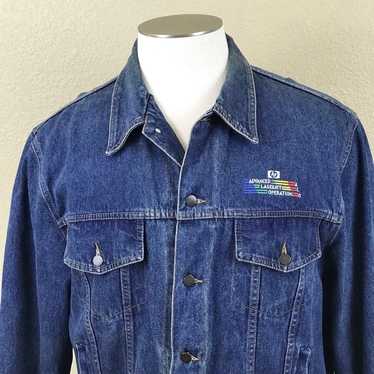 Hewlett Packard 3X Jacket Blue Denim ALO FLAW Sie… - image 1