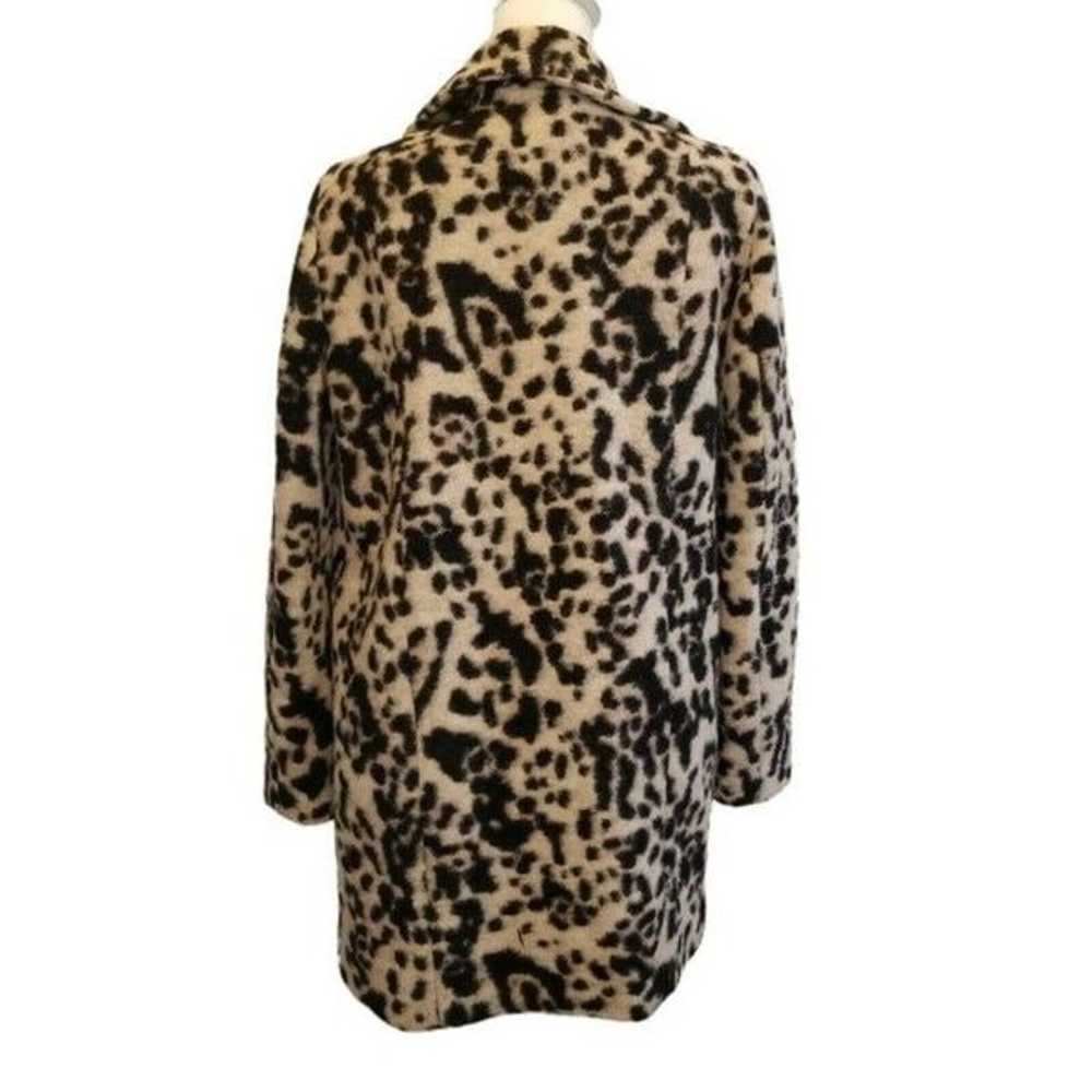 Ann Taylor Leopard Print Wool Peacoat Size XS X-s… - image 3