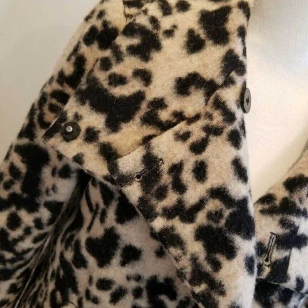 Ann Taylor Leopard Print Wool Peacoat Size XS X-s… - image 4