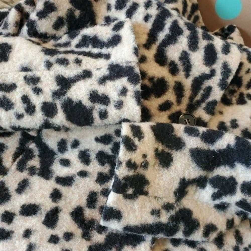 Ann Taylor Leopard Print Wool Peacoat Size XS X-s… - image 7