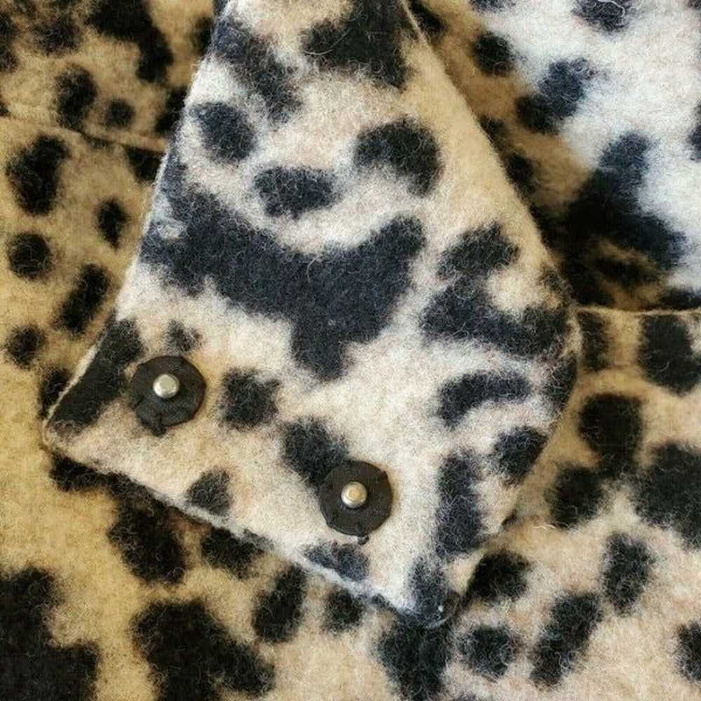 Ann Taylor Leopard Print Wool Peacoat Size XS X-s… - image 8