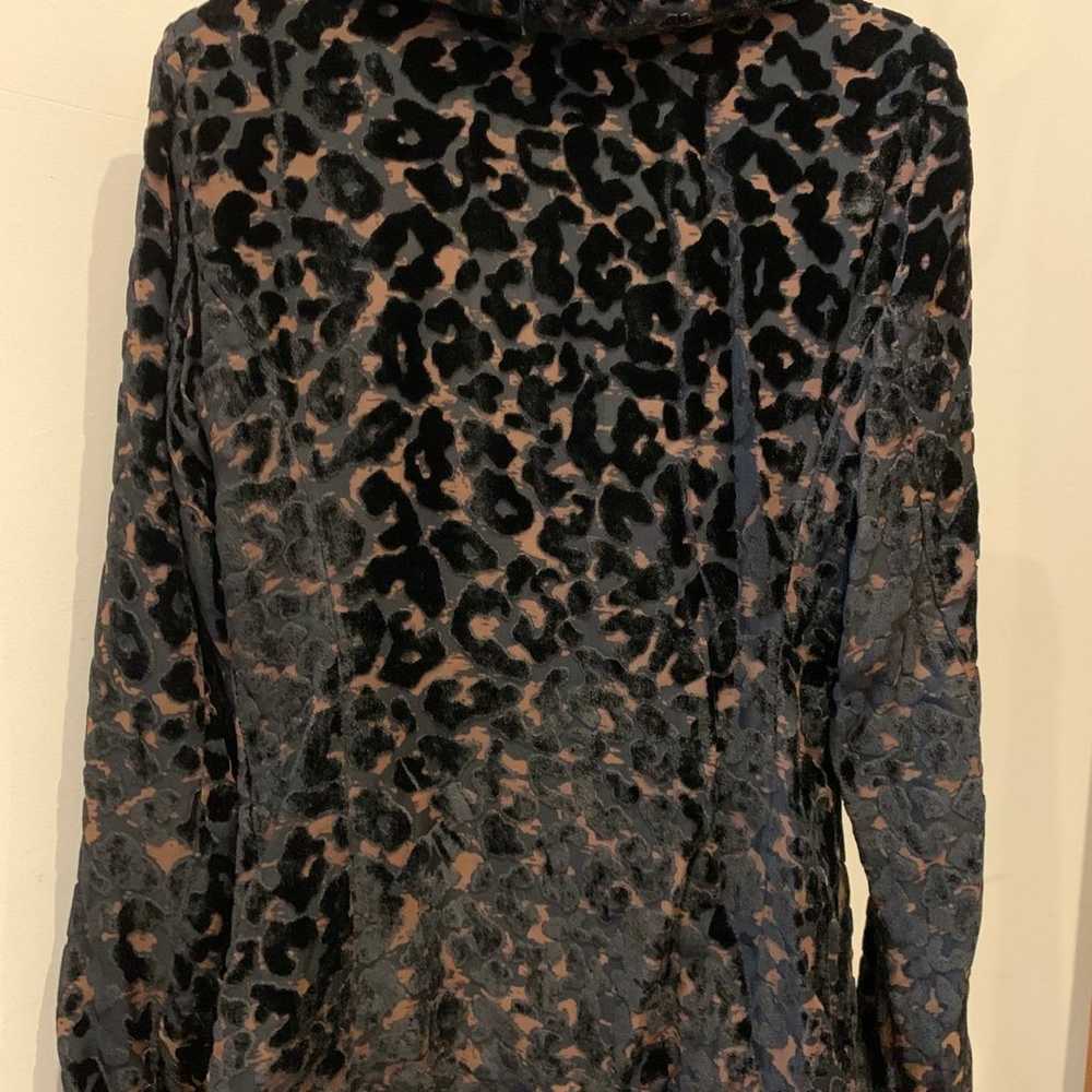 Guess leopard velvet blazer - image 2