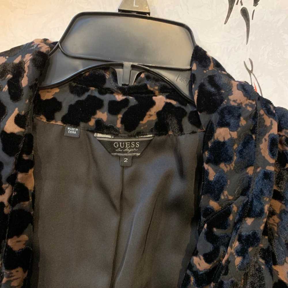 Guess leopard velvet blazer - image 3