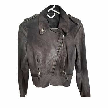 DIESEL 100% Lamb Leather Moto Jacket - image 1