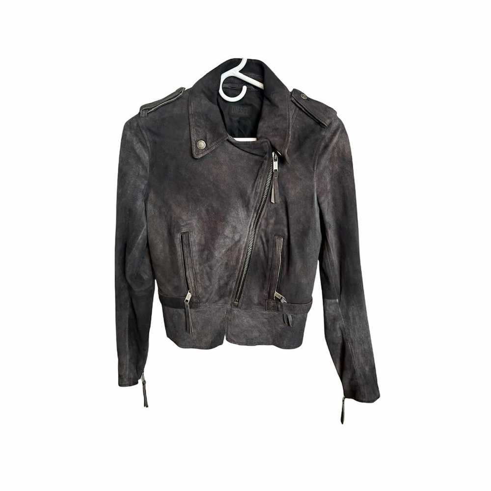DIESEL 100% Lamb Leather Moto Jacket - image 2