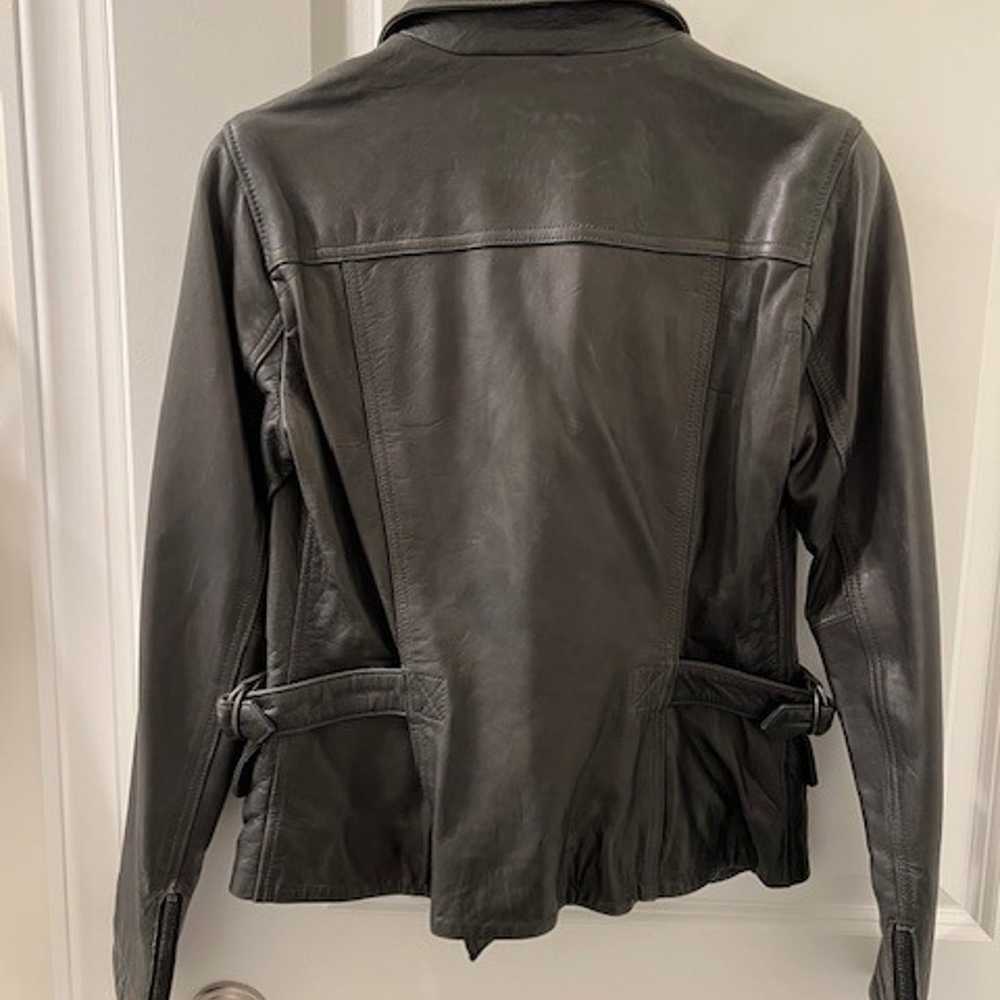 Banana Republic Leather Motorcycle Jacket in XS - image 2