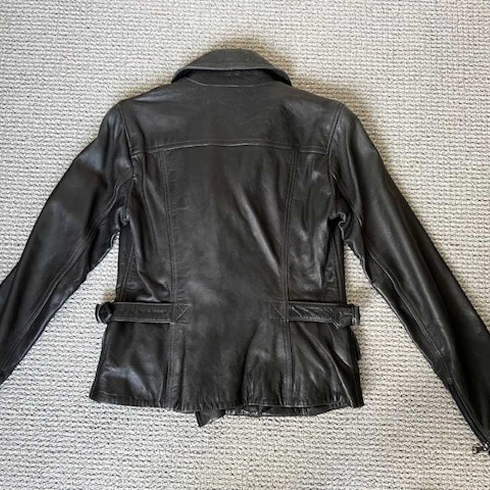 Banana Republic Leather Motorcycle Jacket in XS - image 7