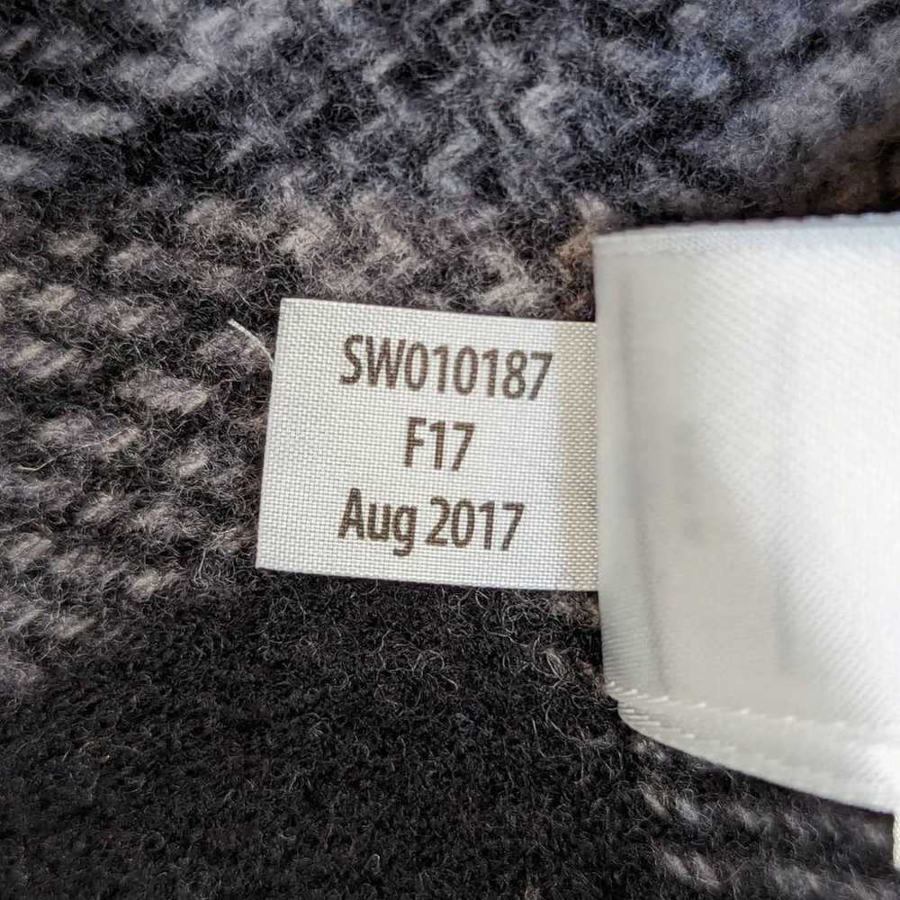 Smartwool Short Sleeve Plaid Cape Coat Black and … - image 8