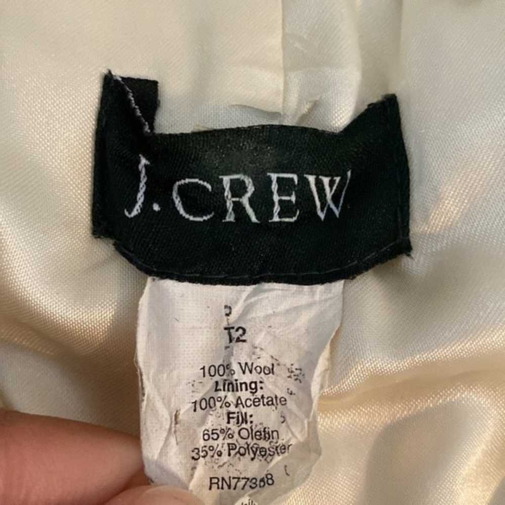J. Crew Women's Cream100% Wool Button Coat Jacket - image 6