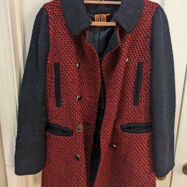 Tory Burch Tweed Wool Peacoat