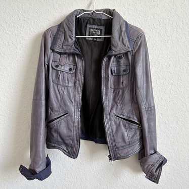 Vintage Bershka Leather Biker Bomber jacket. - image 1