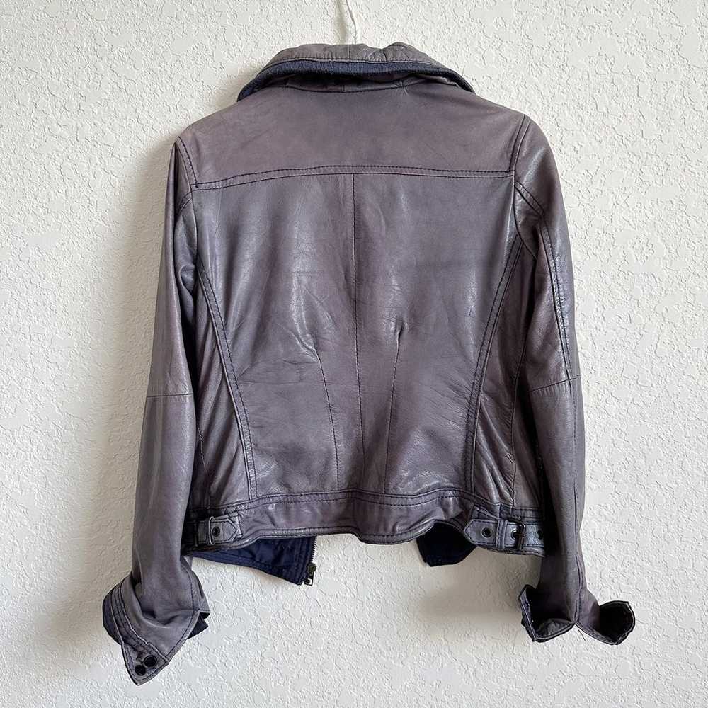 Vintage Bershka Leather Biker Bomber jacket. - image 2