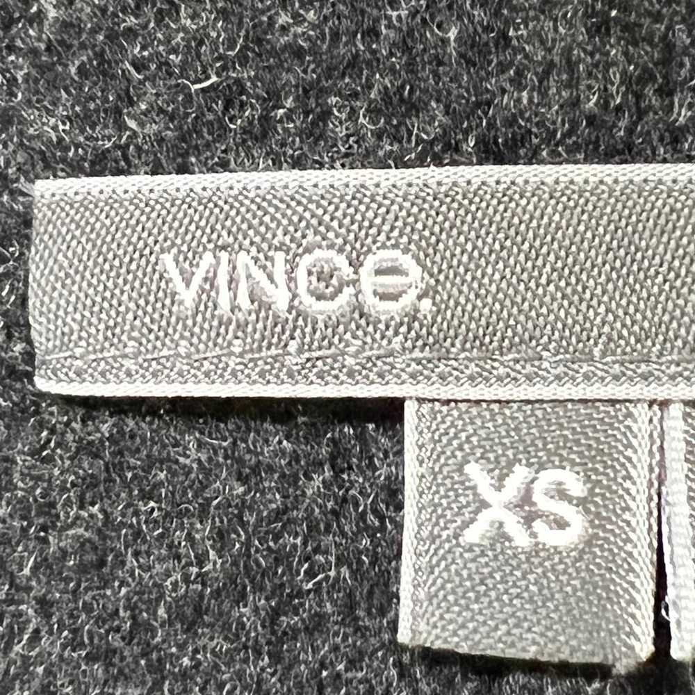 Vince Moto Jacket Wool Leather Combo Long Sleeve … - image 7