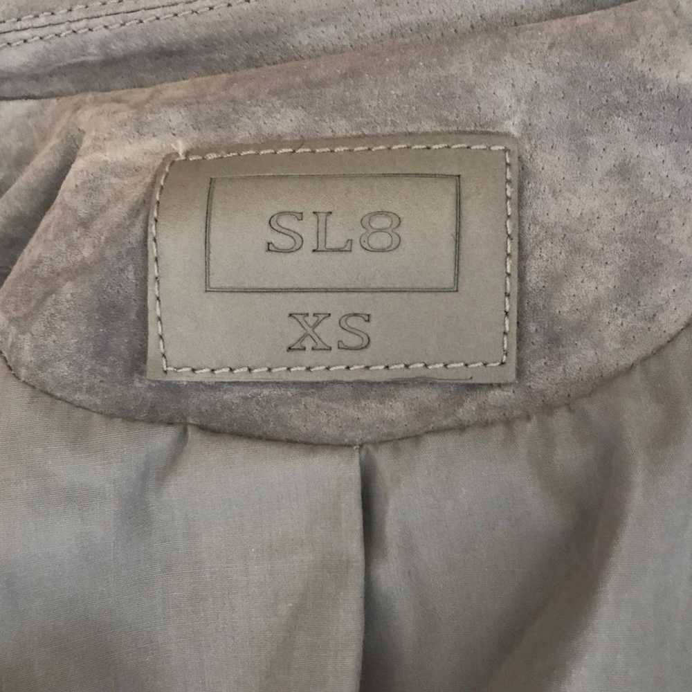SL8 Suede Leather Moto Jacket - image 7