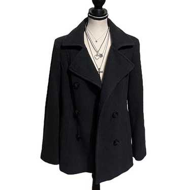 Vintage Grey Double Breasted Wool Coat - image 1