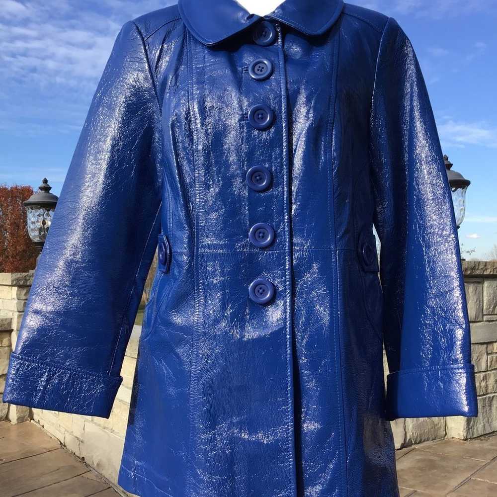 REVUE Genuine patent leather jacket . Size S . Ne… - image 2