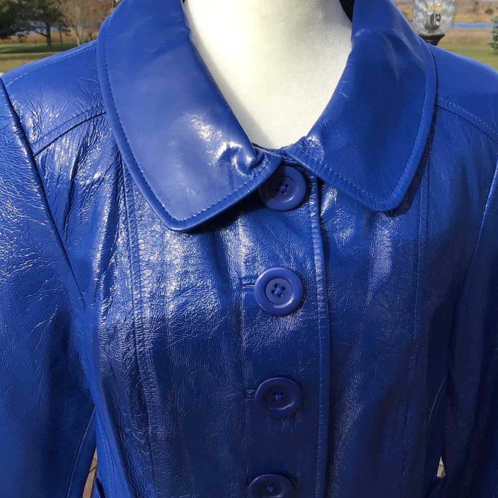 REVUE Genuine patent leather jacket . Size S . Ne… - image 3