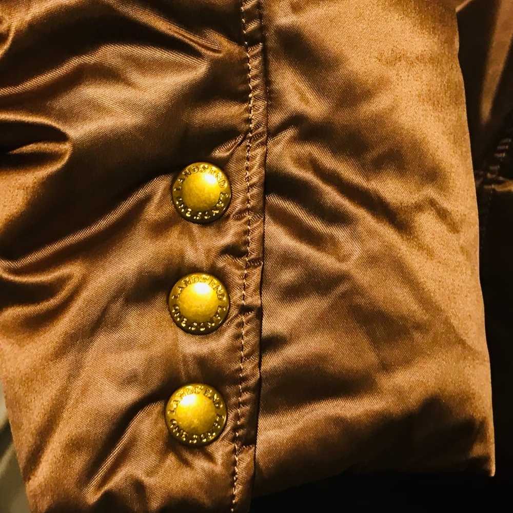 Lands End puffy coat bronze size S ( 6-8) NWOT - image 4