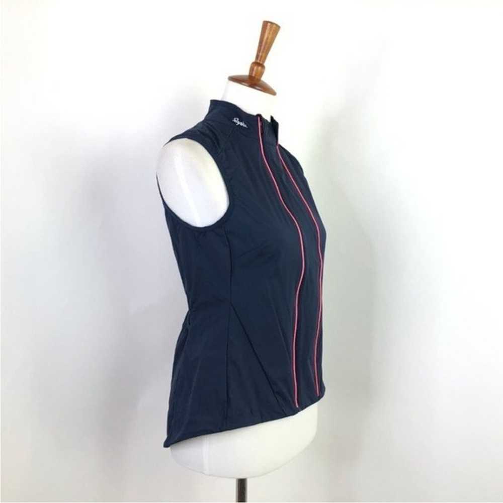 Rapha Navy Pink Piping Softshell Gilet Cycling Ve… - image 3