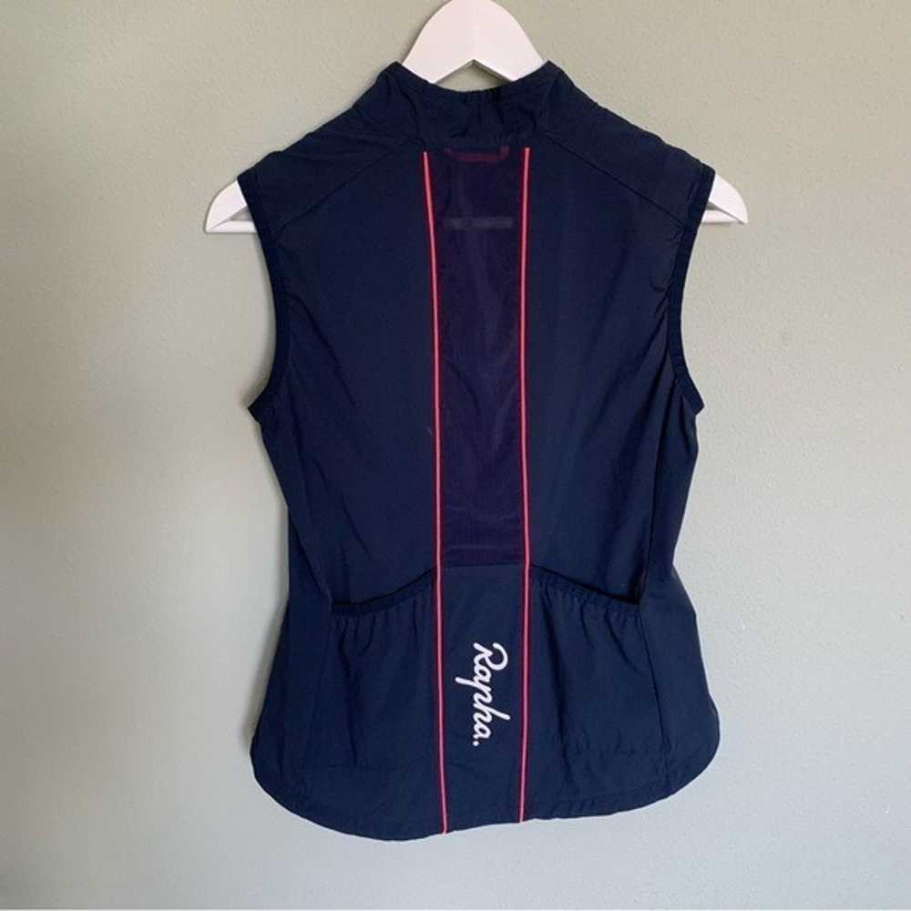 Rapha Navy Pink Piping Softshell Gilet Cycling Ve… - image 9