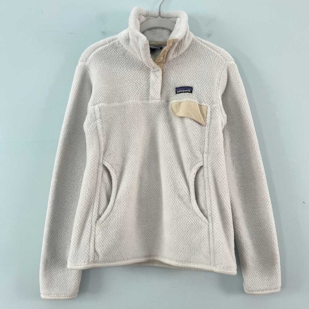 Patagonia Re-Tool Snap-T Raw Linen White X-Dye Fl… - image 4