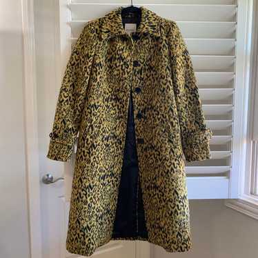 UO Yellow Leopard Coat