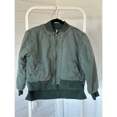 Young Fabulous & Broke puff bomber jacket army gr… - image 1