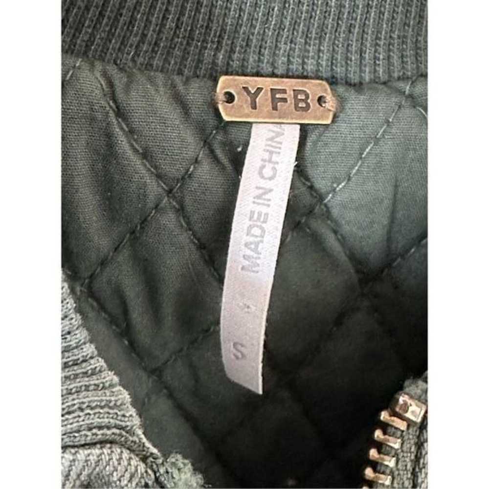 Young Fabulous & Broke puff bomber jacket army gr… - image 3