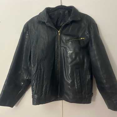 Unisex Original Leather Line Vintage Leather Jack… - image 1