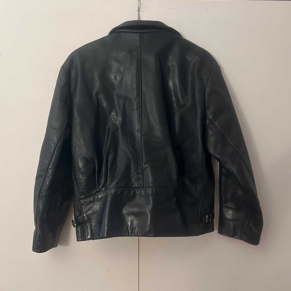 Unisex Original Leather Line Vintage Leather Jack… - image 3