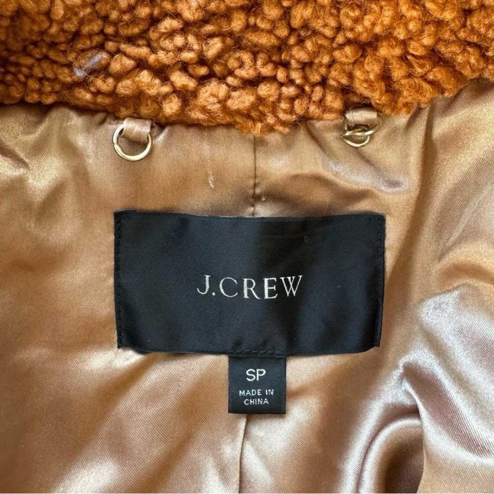 J. Crew Teddy Double Breasted Sherpa Coat in Adob… - image 10