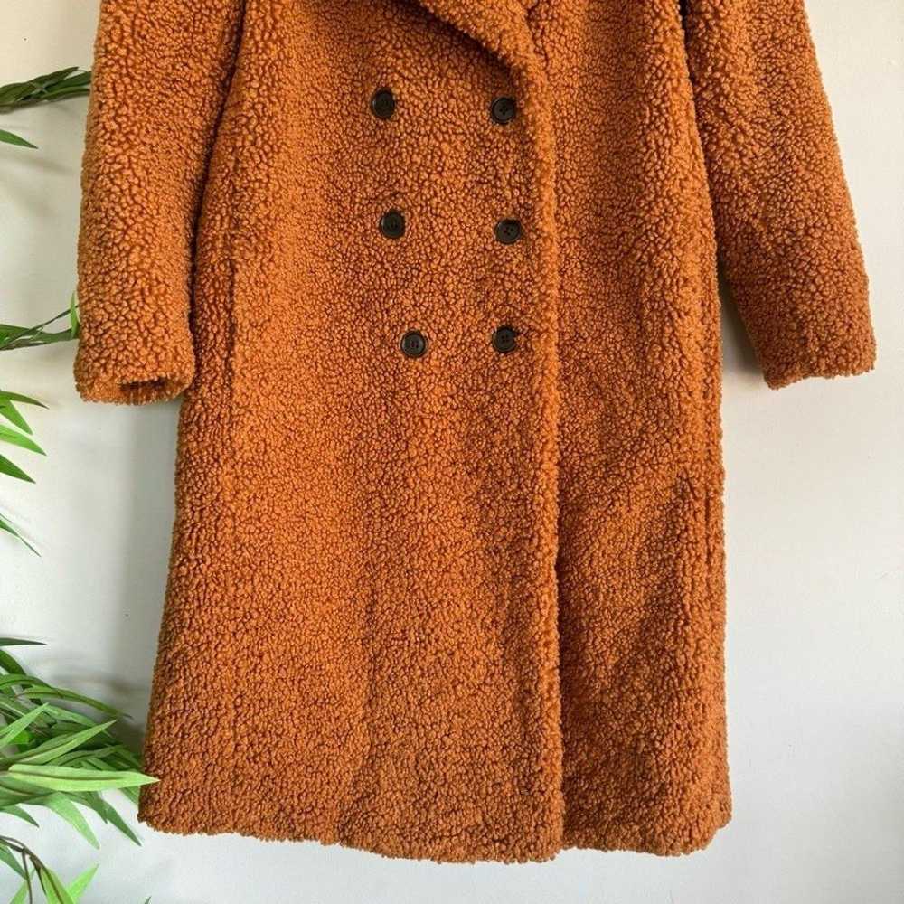 J. Crew Teddy Double Breasted Sherpa Coat in Adob… - image 4