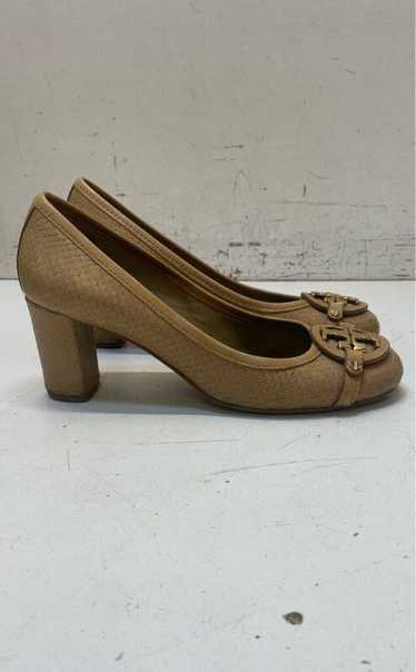 Tory Burch Snake Embossed Leather Chelsea Pumps Be