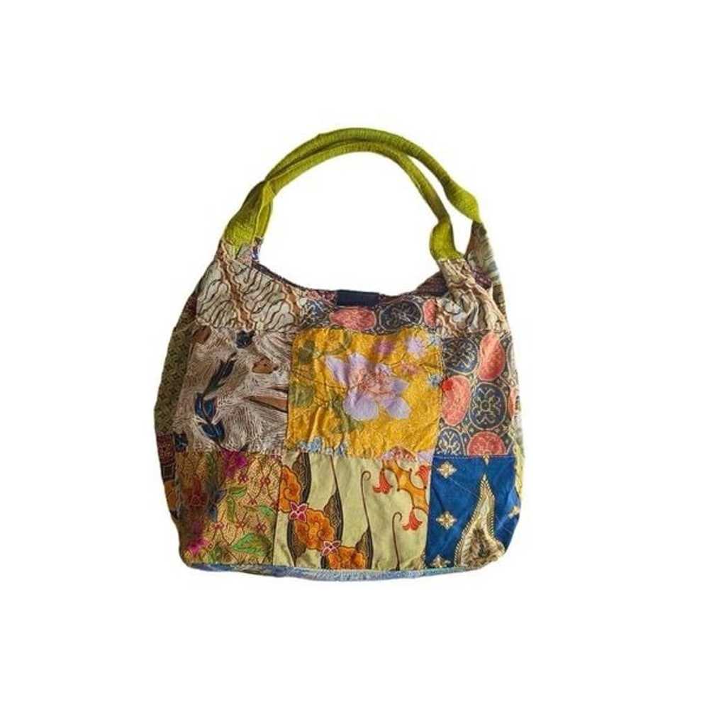 vintage fairycore patchwork shoulder bag - image 1