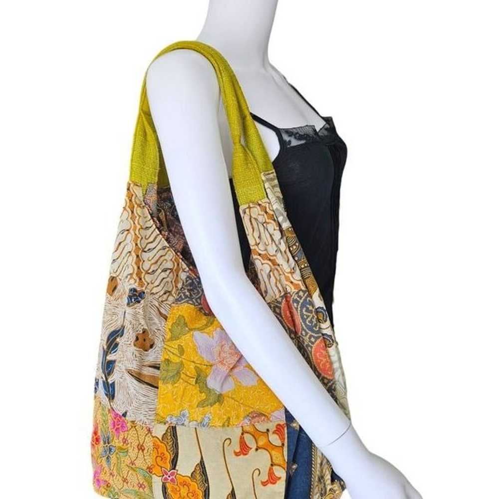 vintage fairycore patchwork shoulder bag - image 8