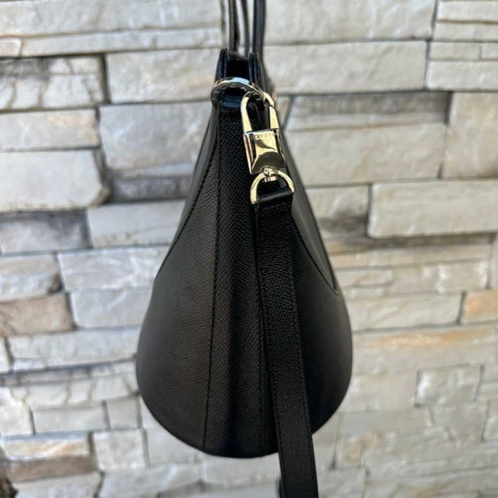 Bvlgari Vintage Black Leather Decollete Shoulder … - image 10