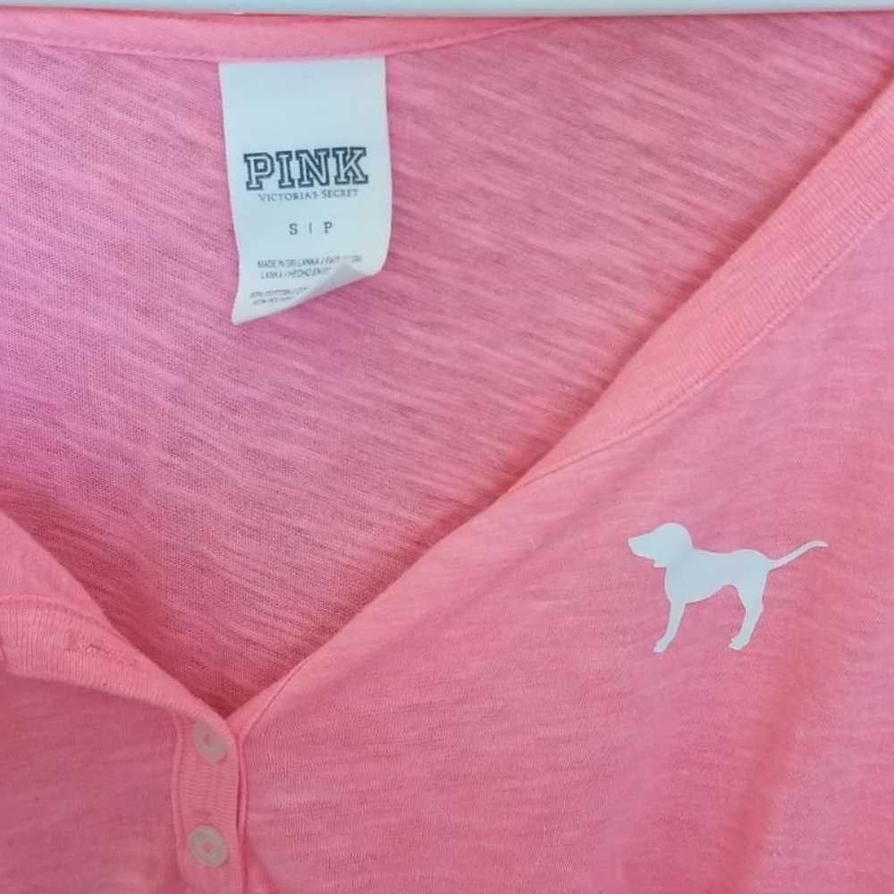 VS PINK Hot Pink Long Sleeve Size Small Y2K - image 3