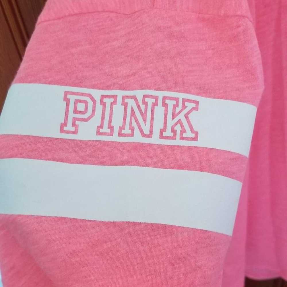 VS PINK Hot Pink Long Sleeve Size Small Y2K - image 4