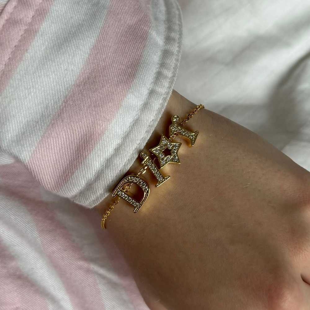 New gold bracelet with stones - image 4