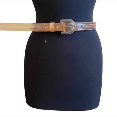 Vintage Y2K Clear Womens Plastic Belt
