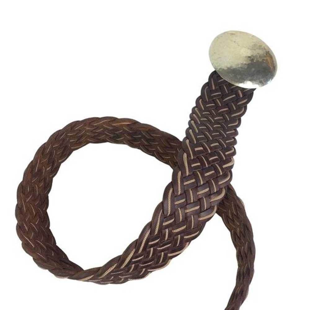 Motif 56 Vintage Braided Woven Wide Leather Belt … - image 10