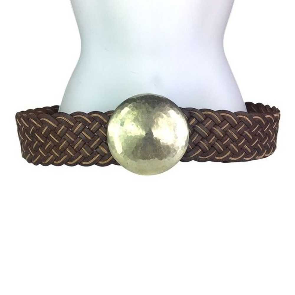 Motif 56 Vintage Braided Woven Wide Leather Belt … - image 5