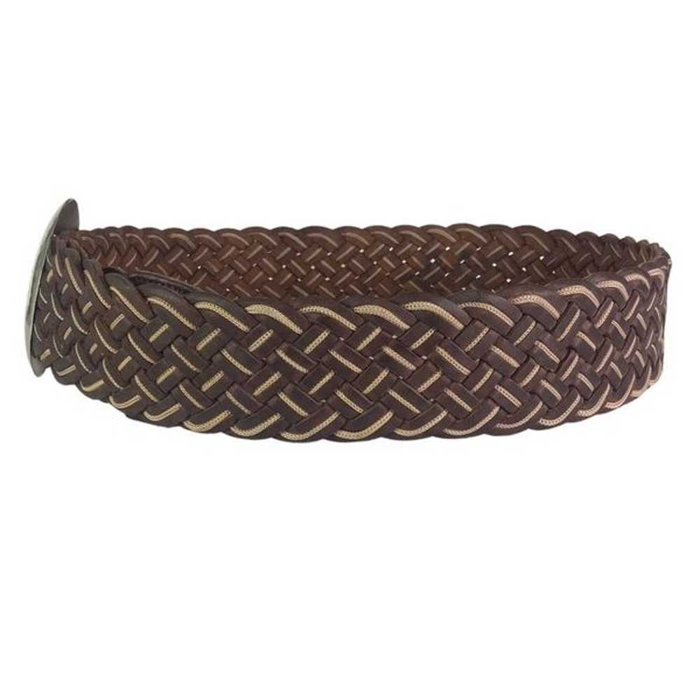 Motif 56 Vintage Braided Woven Wide Leather Belt … - image 6