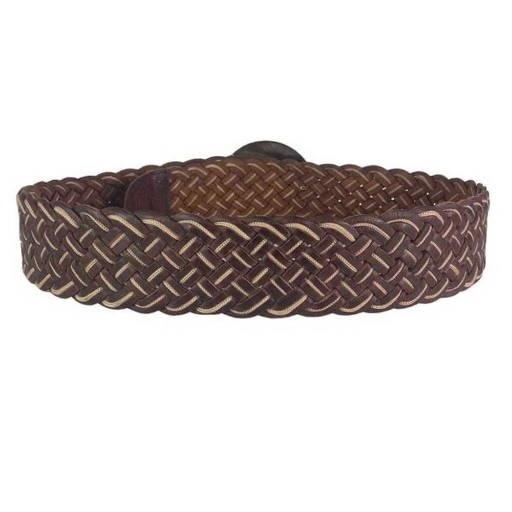 Motif 56 Vintage Braided Woven Wide Leather Belt … - image 7