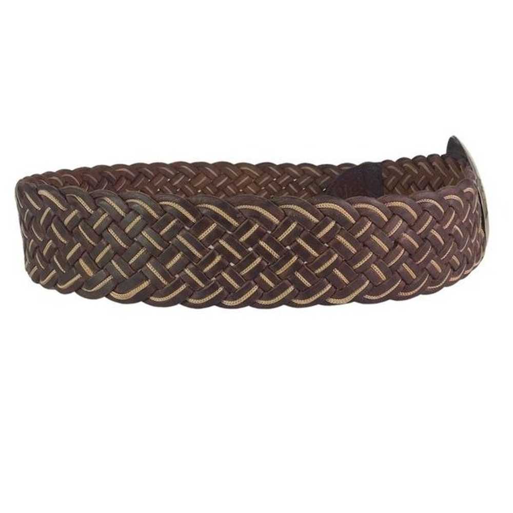 Motif 56 Vintage Braided Woven Wide Leather Belt … - image 8