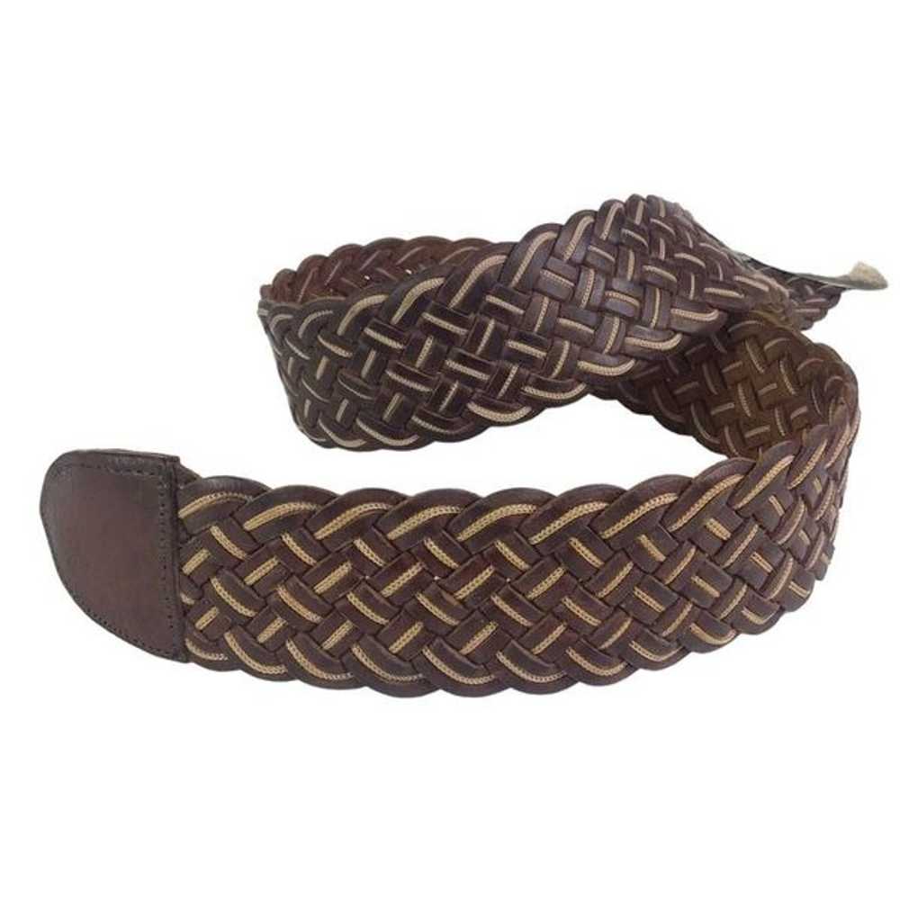 Motif 56 Vintage Braided Woven Wide Leather Belt … - image 9