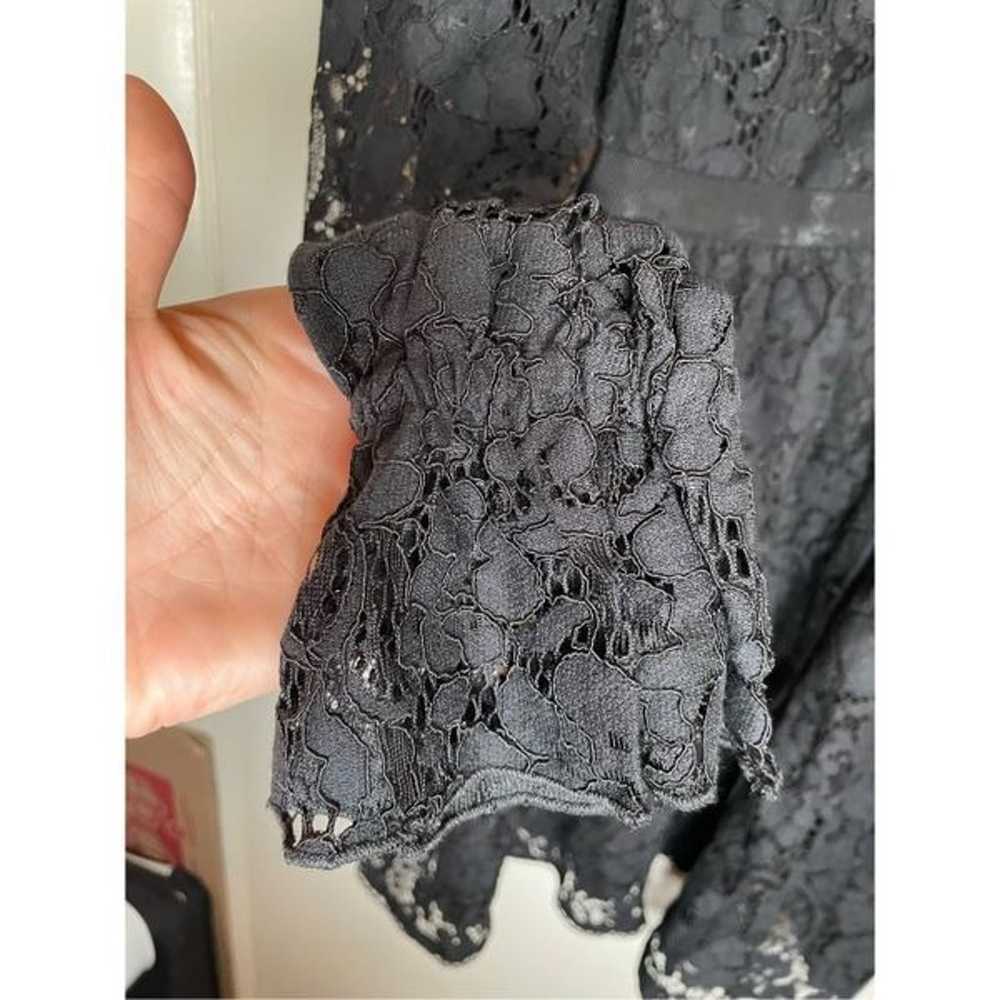 RACHEL PARCELL Chantilly Black Lace Mini Dress si… - image 11