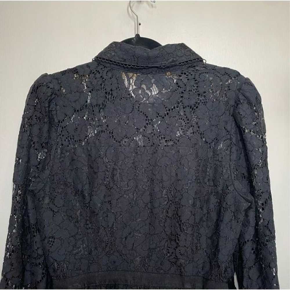 RACHEL PARCELL Chantilly Black Lace Mini Dress si… - image 12